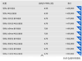 新车 | 42.99万元起，宝马5系配置调整，新增前排M三色安全带选装 -图5